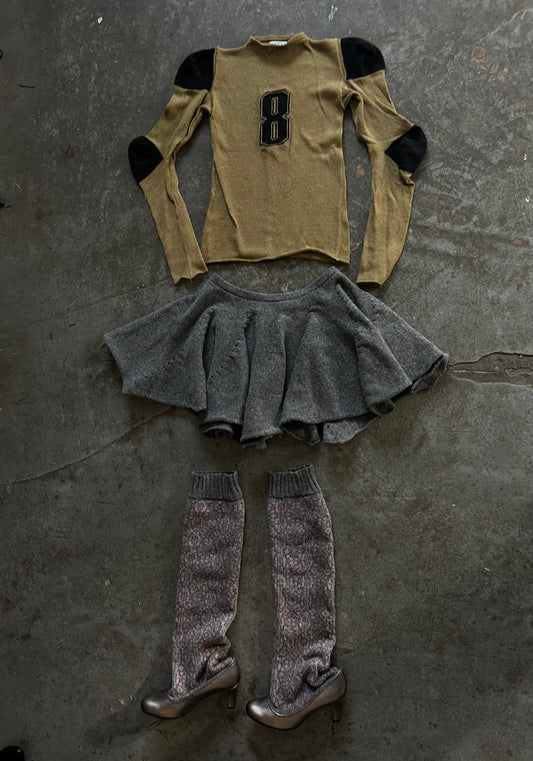 Jersey cotton knit long sleeve