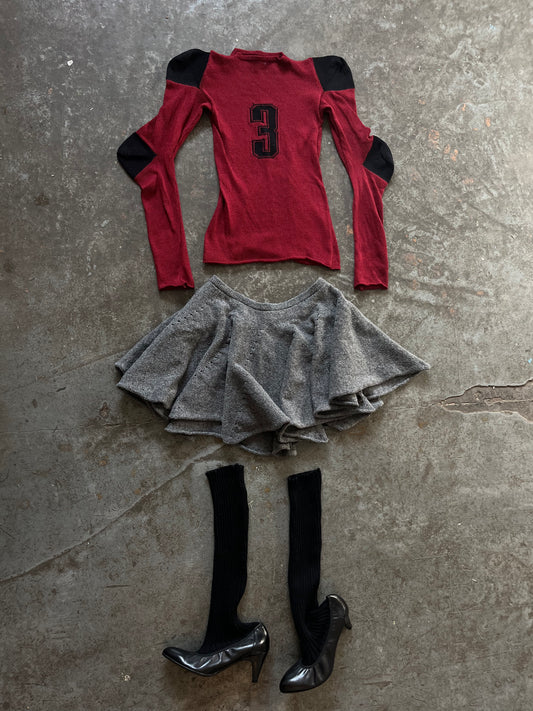 Jersey cotton knit long sleeve