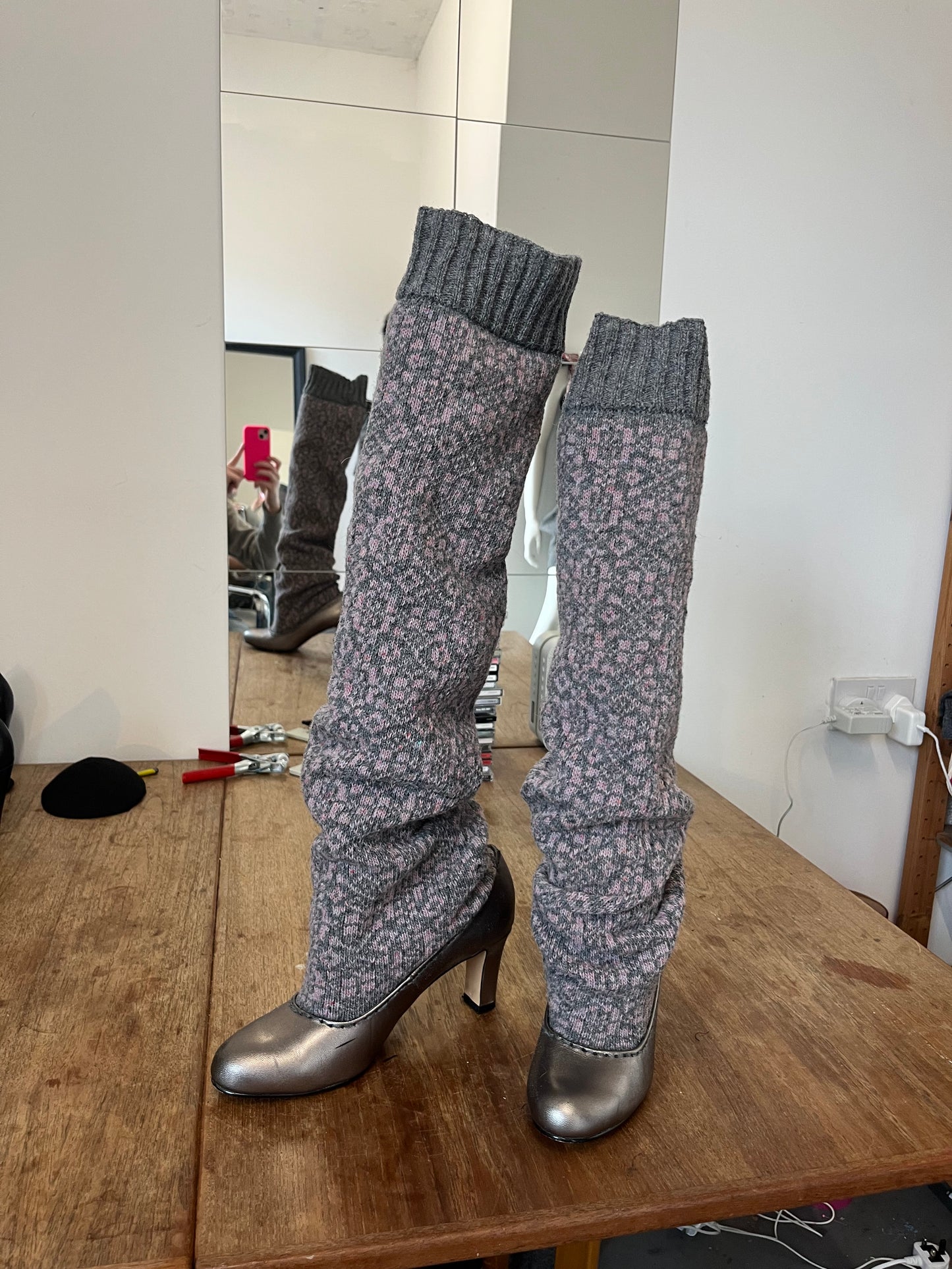 Wool reworked boots