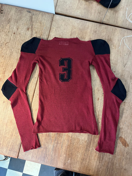Jersey cotton knit long sleeve