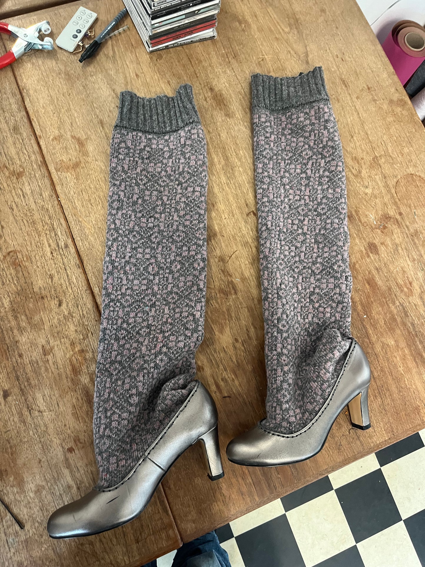 Wool reworked boots