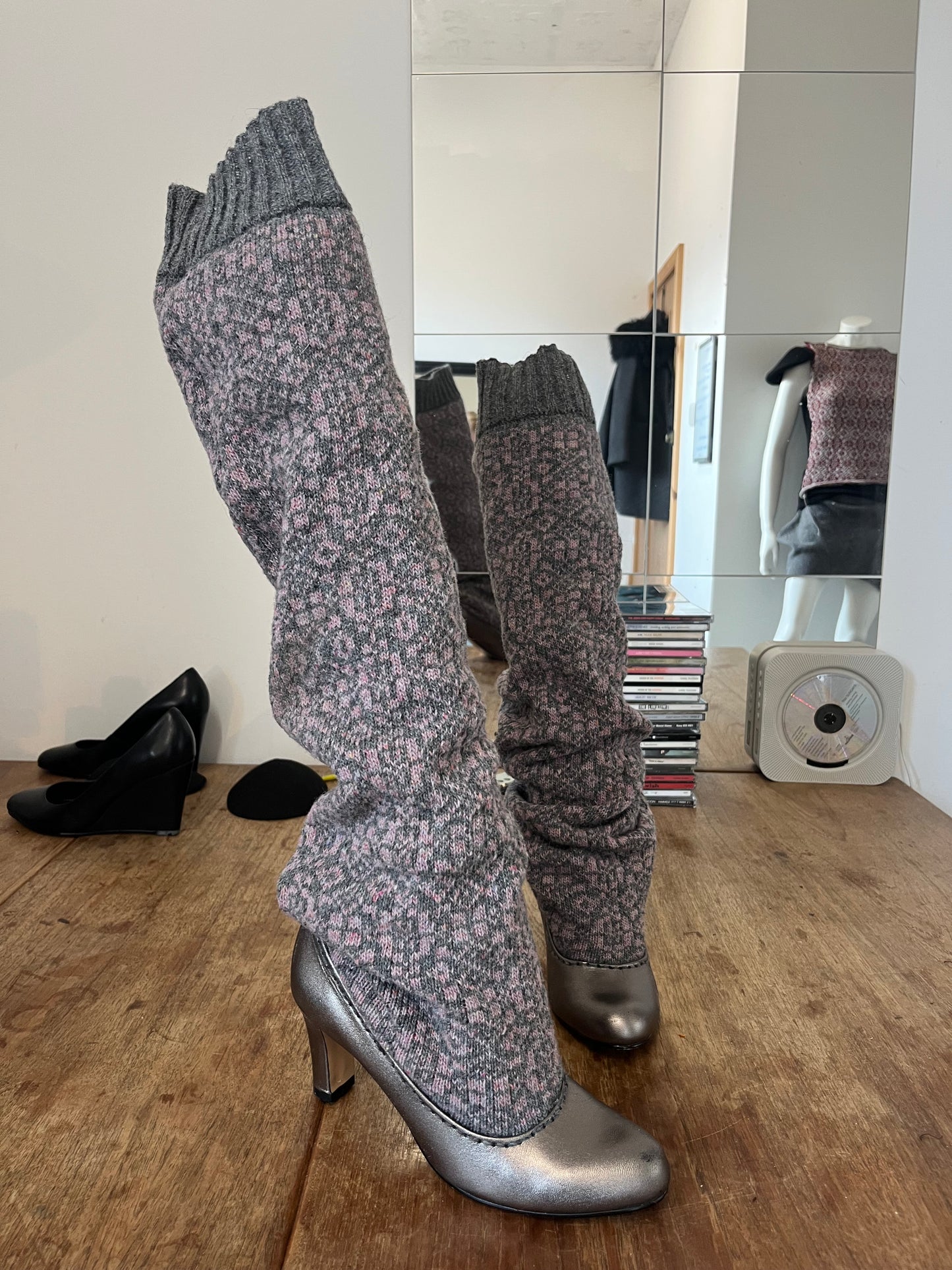 Wool reworked boots