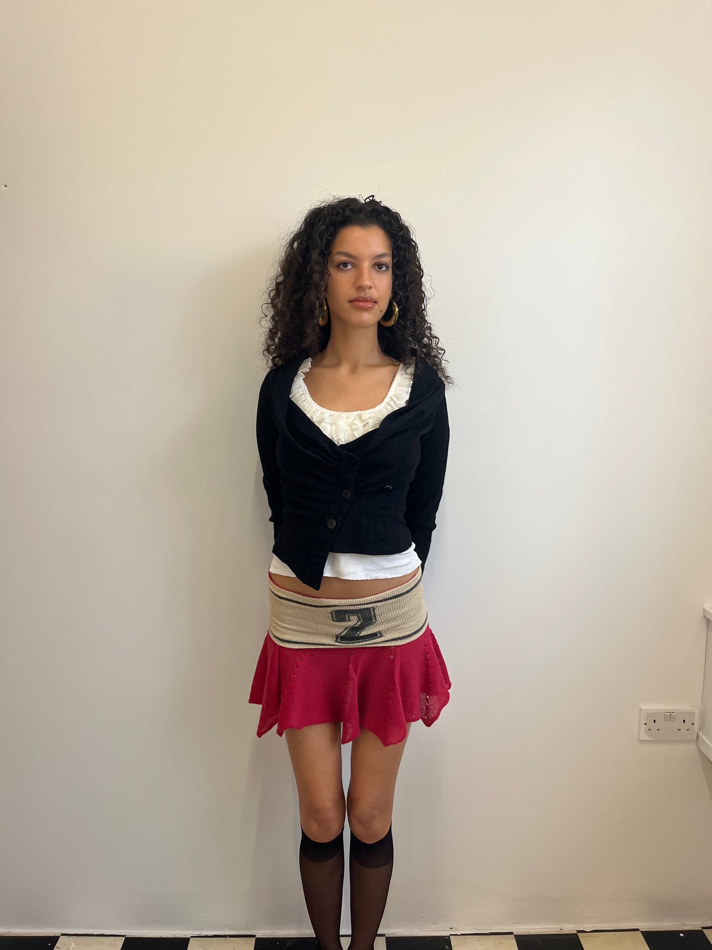 Ruffle mini skirt