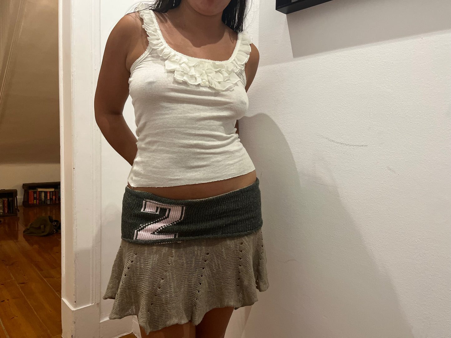 Ruffle mini skirt