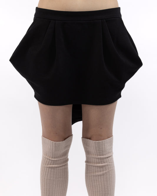 Pleated French Terry Tulip Skirt