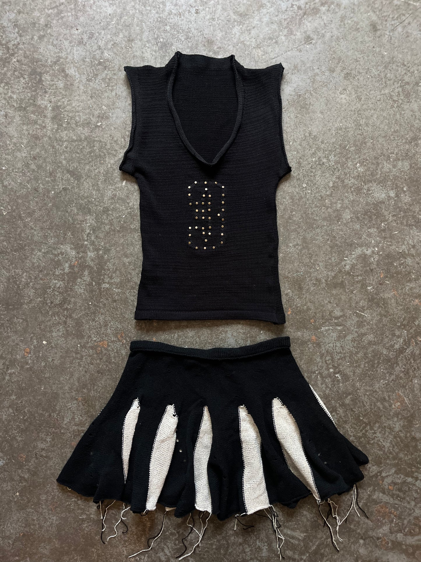 Black studded tank top