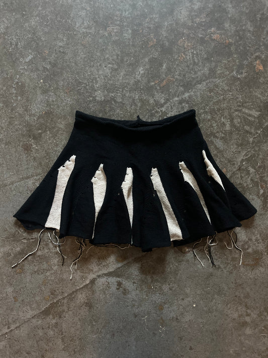 Black ruffle skirt