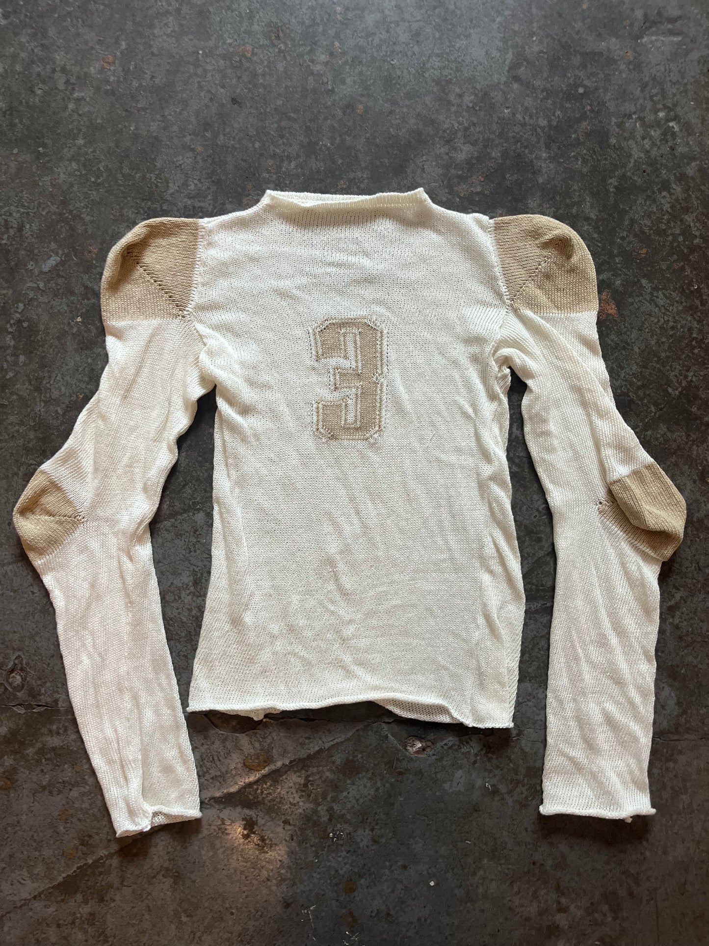 White jersey long sleeve