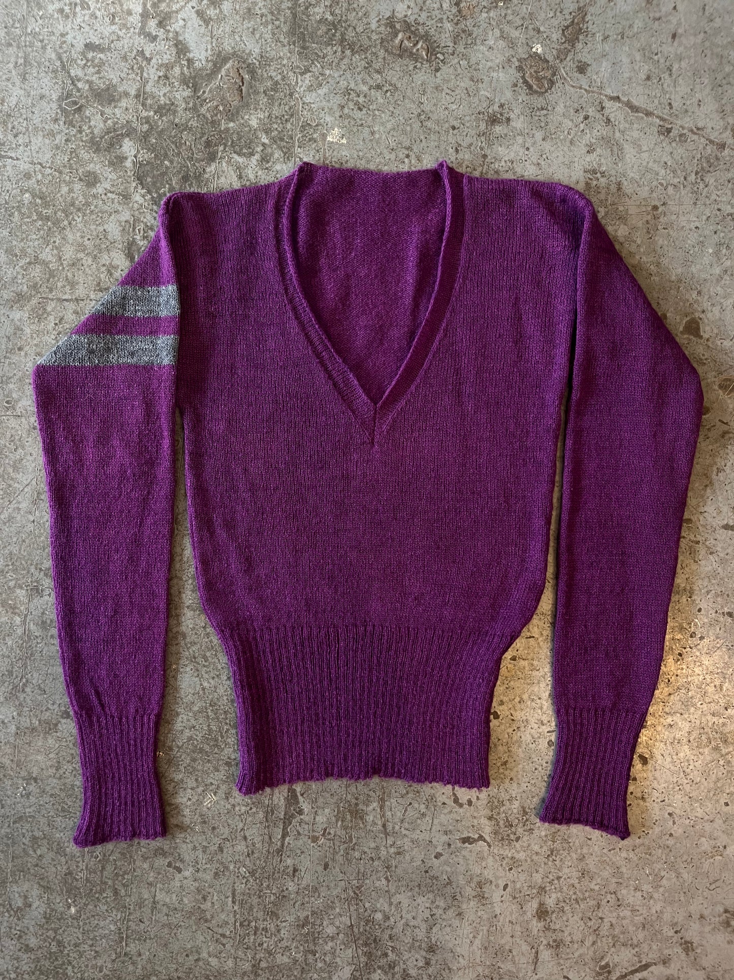 Mohair V-neck sweater