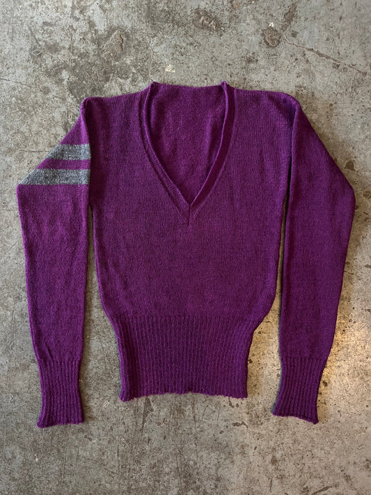 Mohair V-neck sweater