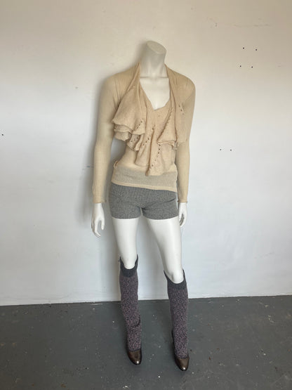 Ruffle blouse- cream