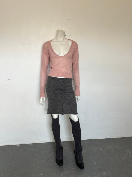 Mohair V-neck sweater