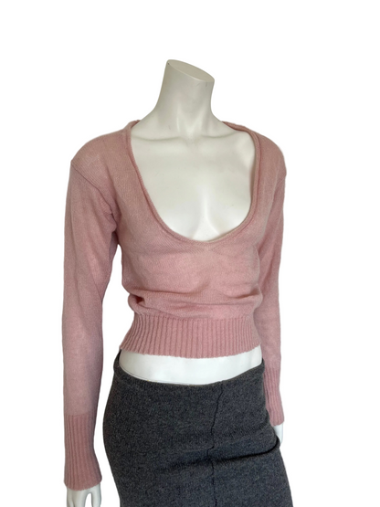 Mohair V-neck sweater