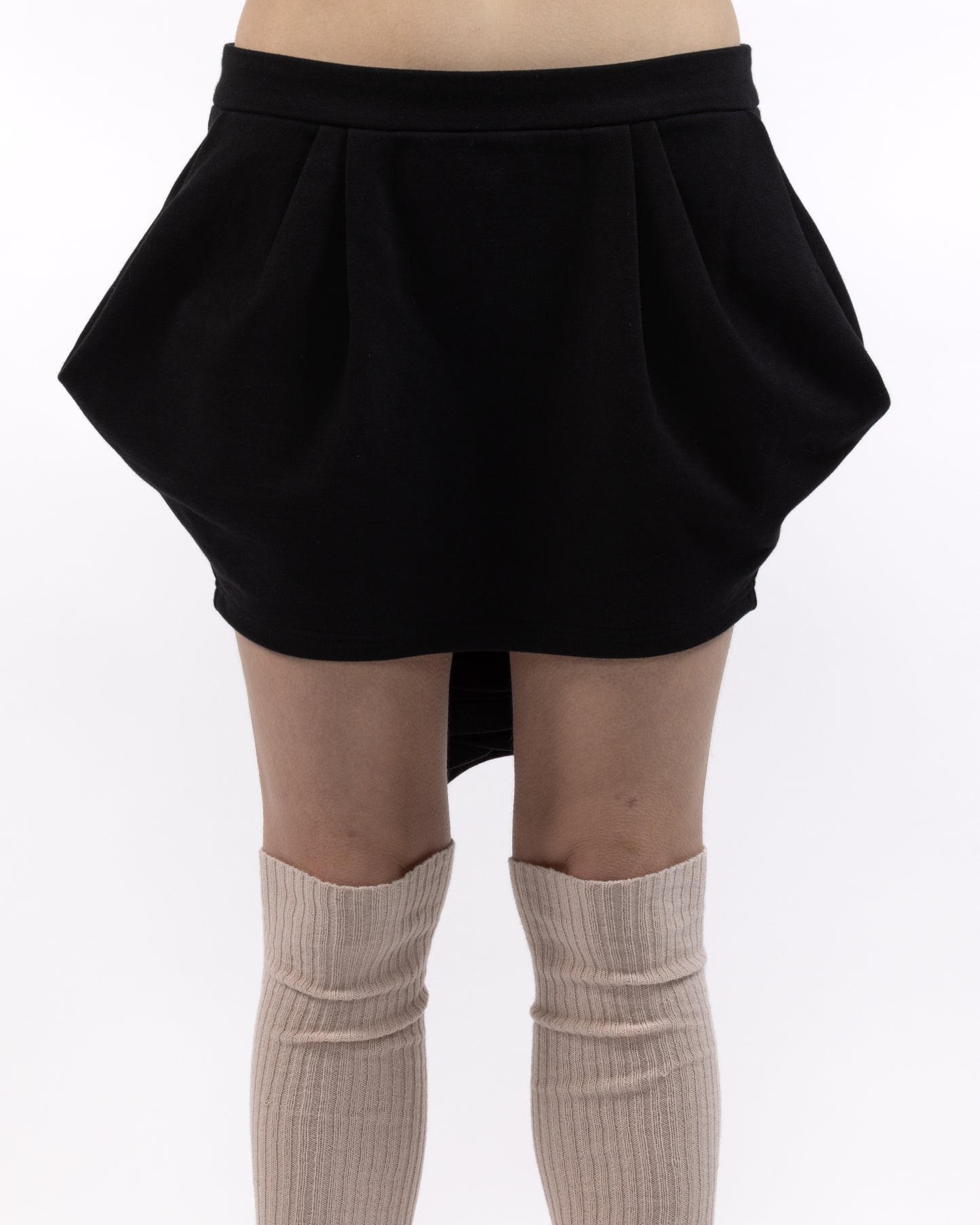 Pleated French Terry Tulip Skirt
