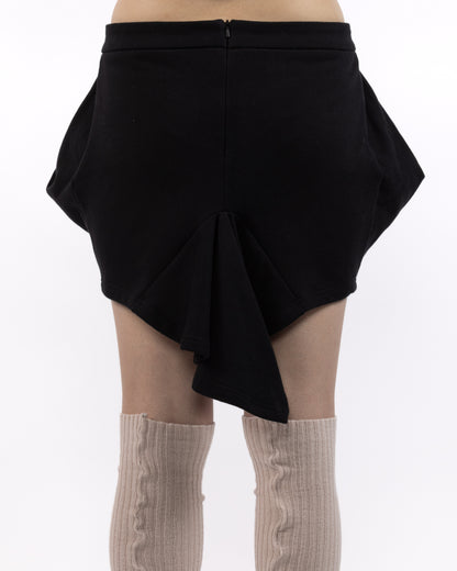 Pleated French Terry Tulip Skirt