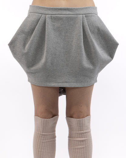 Pleated French Terry Tulip Skirt