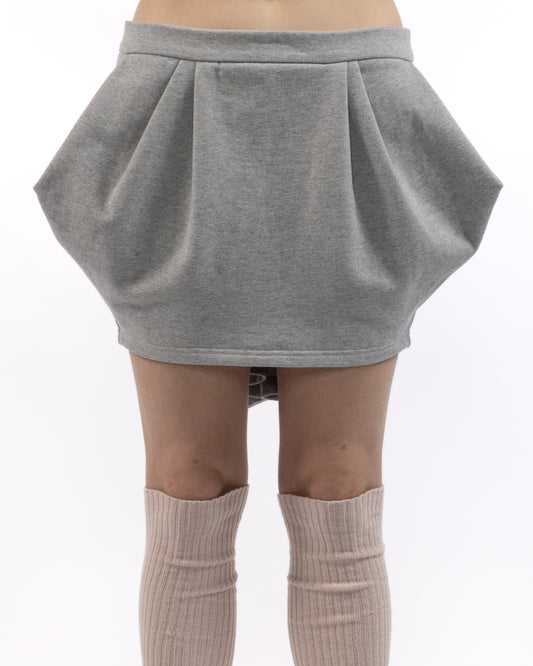 Pleated French Terry Tulip Skirt