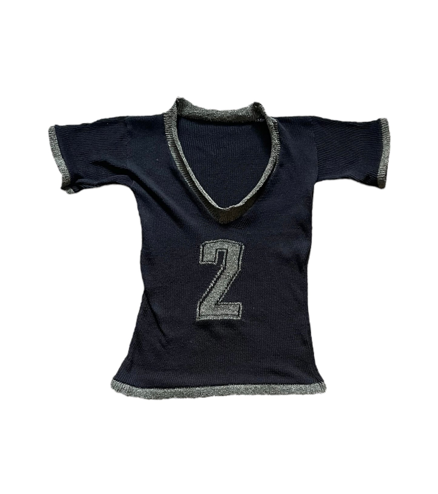 Custom knit football T-shirt