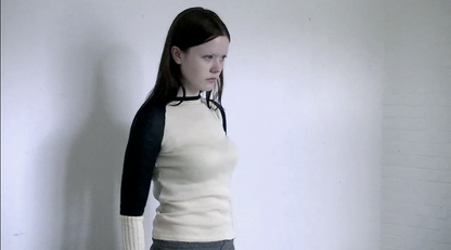 Raglan blouse- cream/black